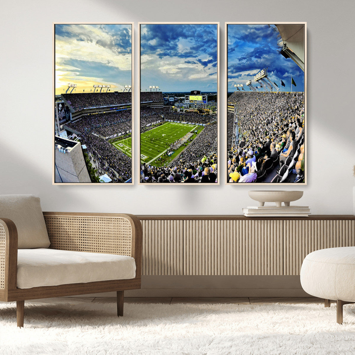 Framed USF Bulls Football Team Print - Tampa Raymond James