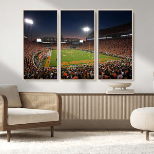 Clemson University Tigers Art Print, Football Team Print -