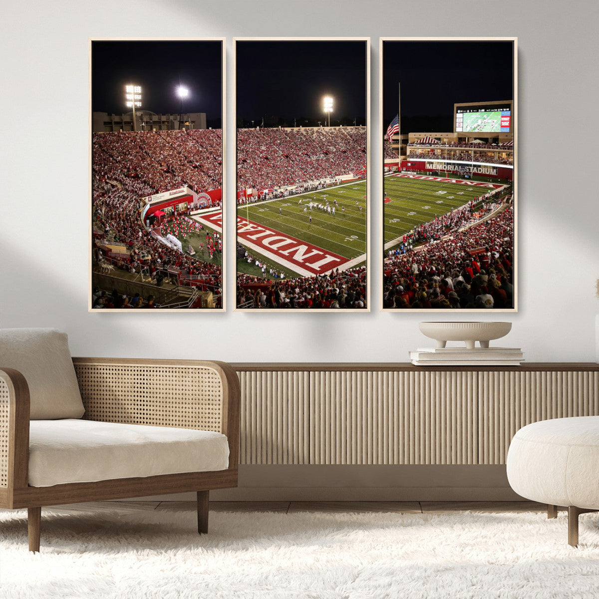 Indiana University Hoosiers Football Team Print Canvas -