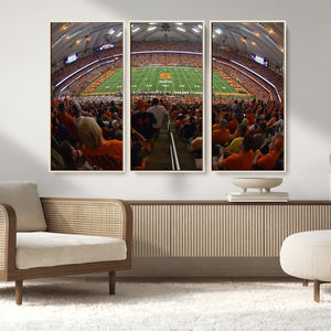 Syracuse University Orange Football Canvas Print, Football