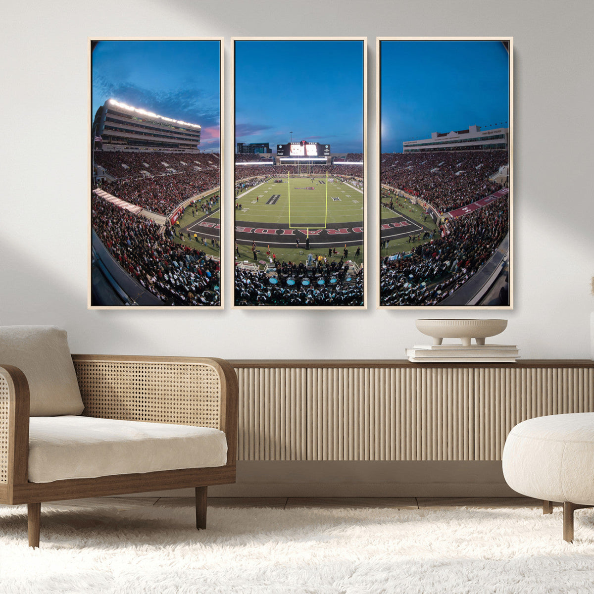 Texas Tech Red Raiders Canvas, Framed Football Team Print -
