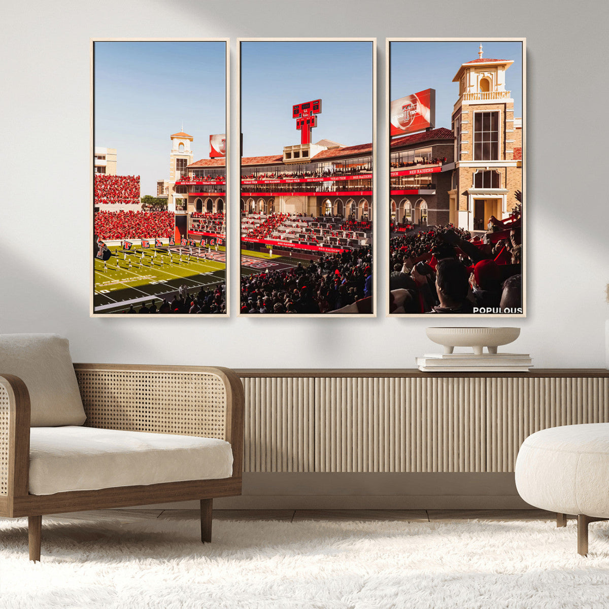 Jones AT&T Stadium Texas Tech Red Raiders Wall Art | Large