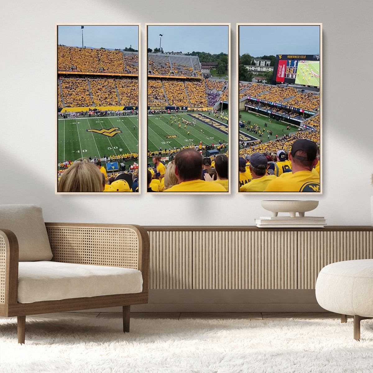 Puskar Stadium Canvas Print Wall Art - Morgantown Print -