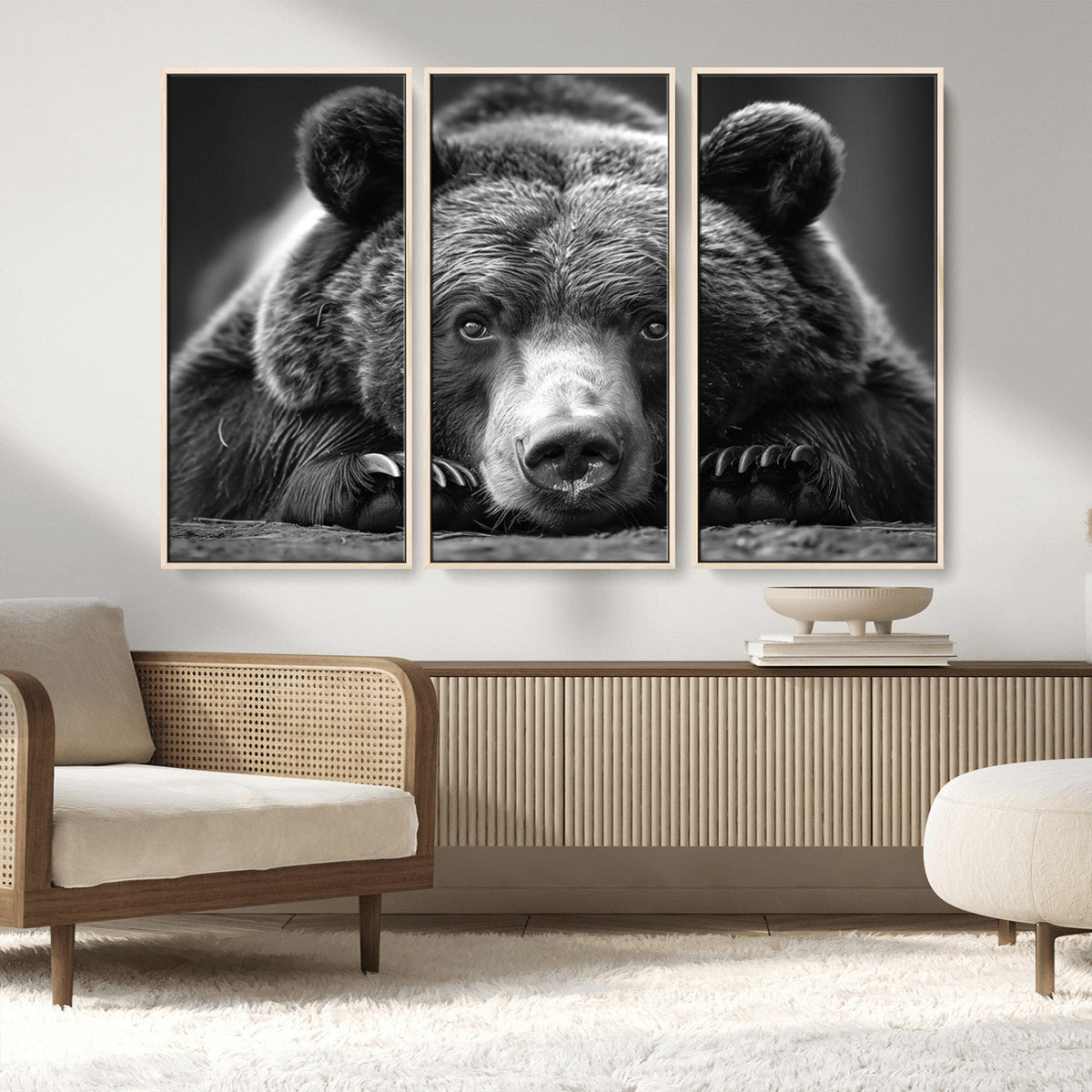 Resting Grizzly 399 Bear Canvas Print | Ready to Hang Wall