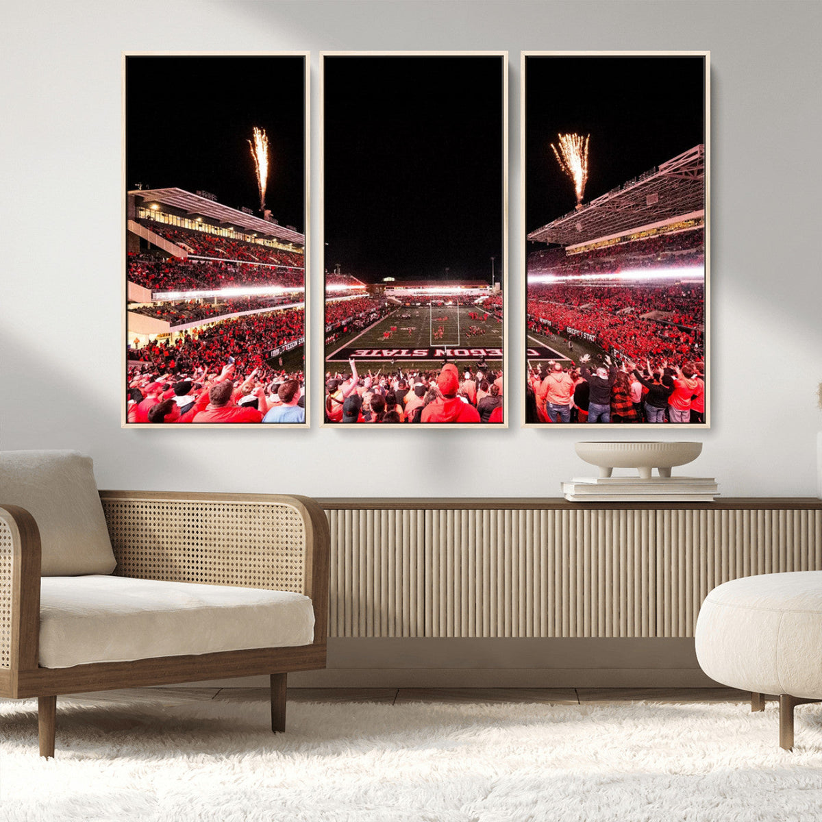 Oregon State Beavers Football Team Print - Corvallis Reser