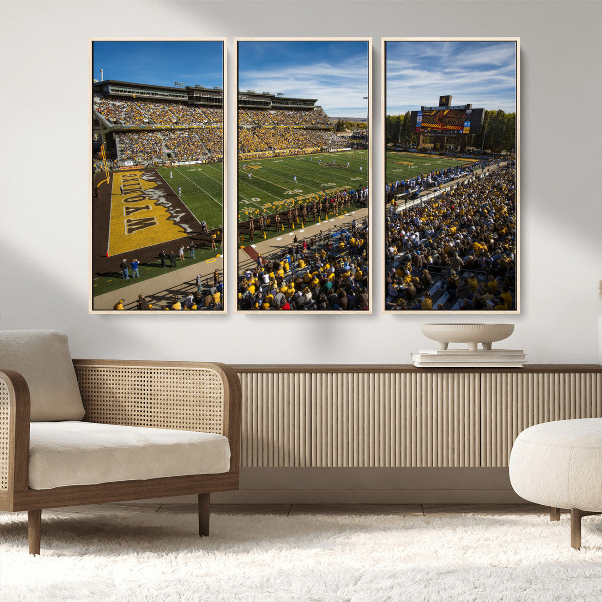 University of Wyoming Cowboys Football Team Print - Laramie