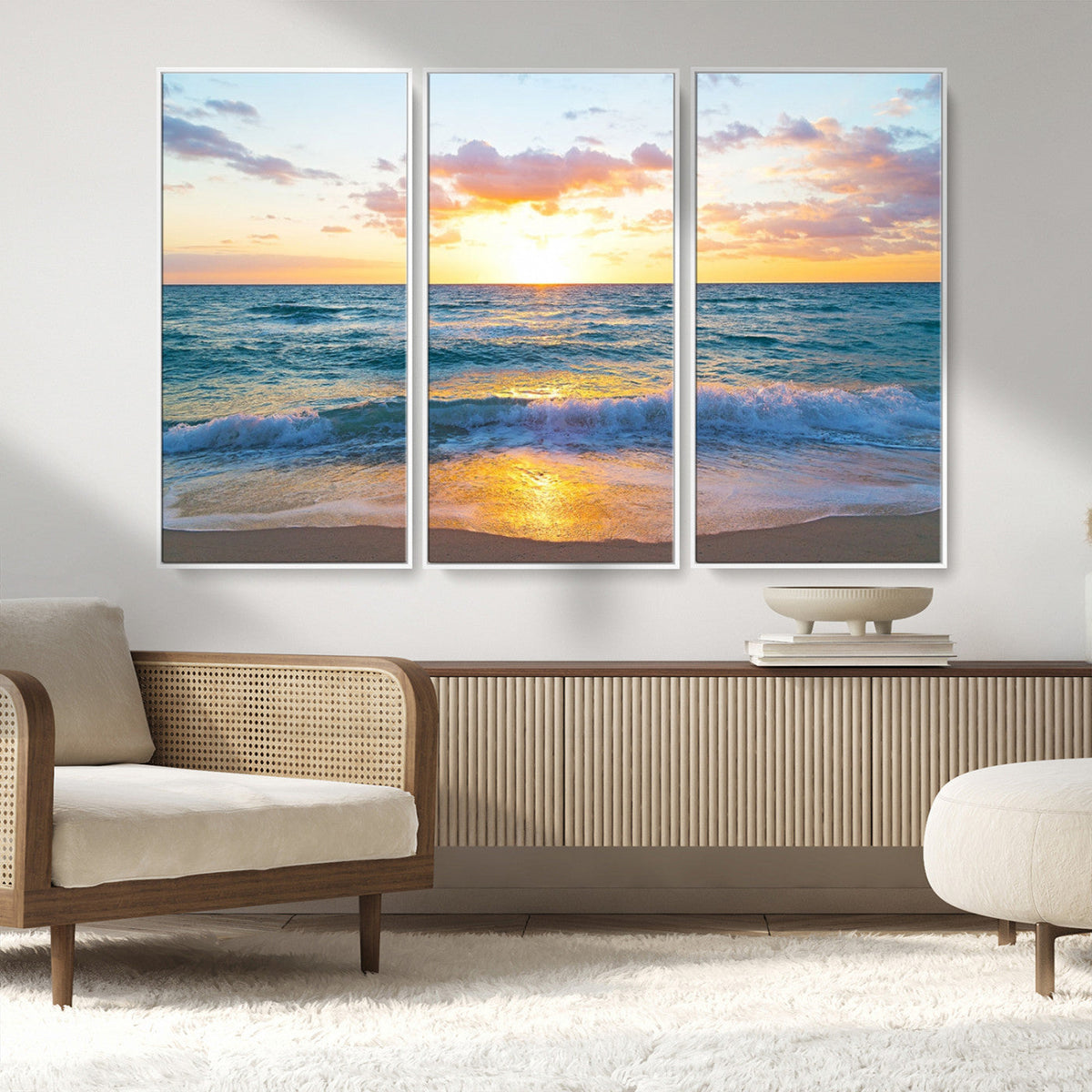Coastal Wall Art - Vintage World Map Canvas Print with
