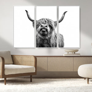 Fanny Scottish Highland Cow Cattle Art Print Farmhouse Wall
