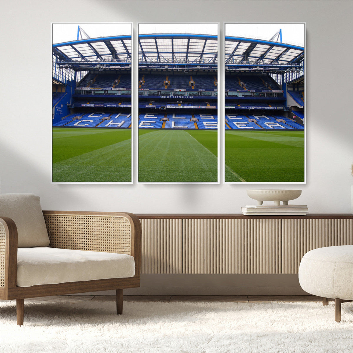Chelsea FC Soccer Team Print - Stamford Bridge Stadium Wall