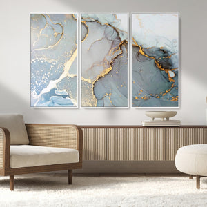 Large Abstract Marble Wall Art Canvas Print for Living Room