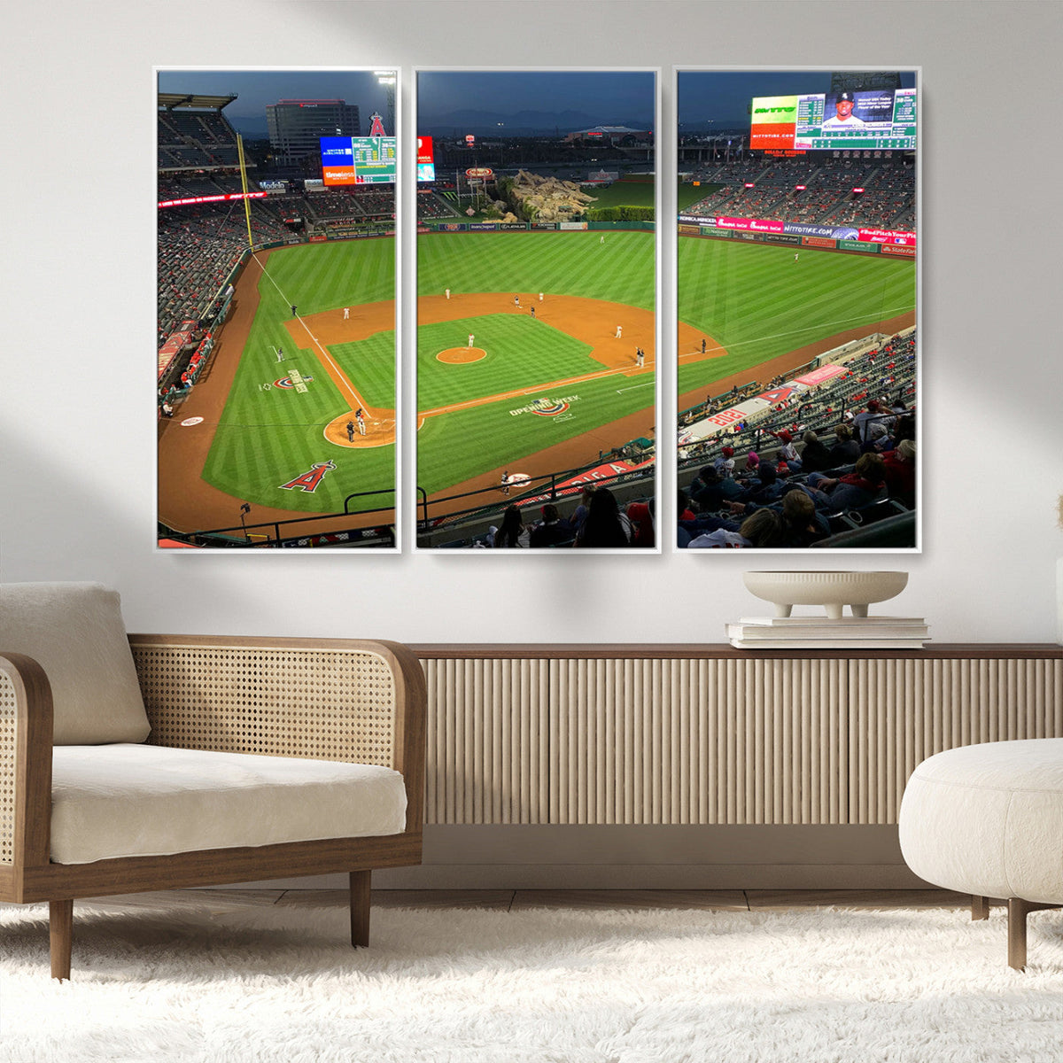 Angel Stadium Aerial Canvas Print – Los Angeles Angels