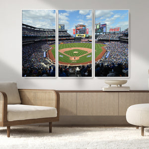 New York Mets Baseball Team Print - Citi Field Stadium Wall