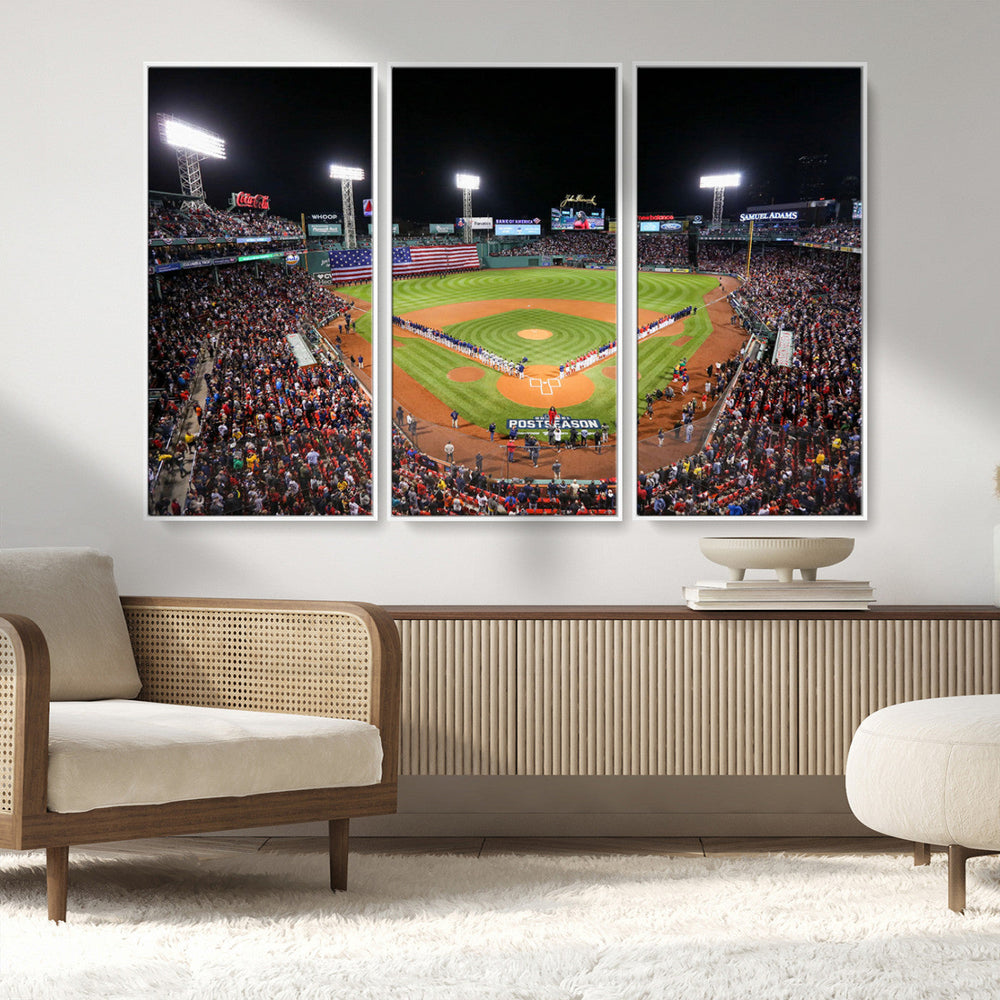 Fenway Park Wall Art Canvas Print | Large Baseball Stadium