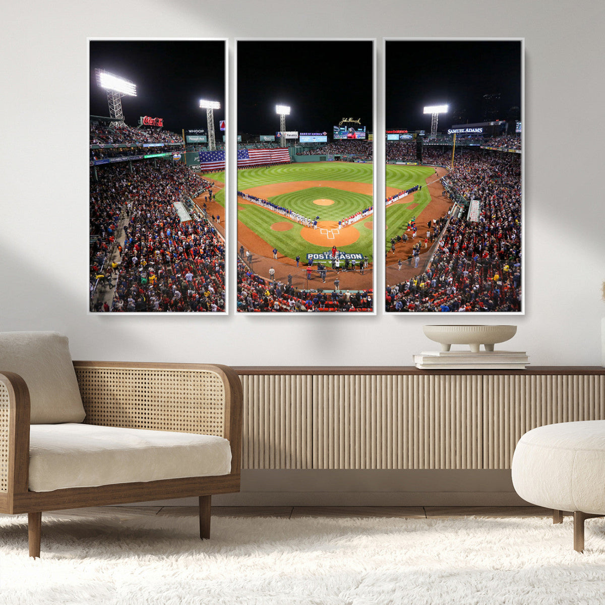 Fenway Park Wall Art Canvas Print | Large Baseball Stadium