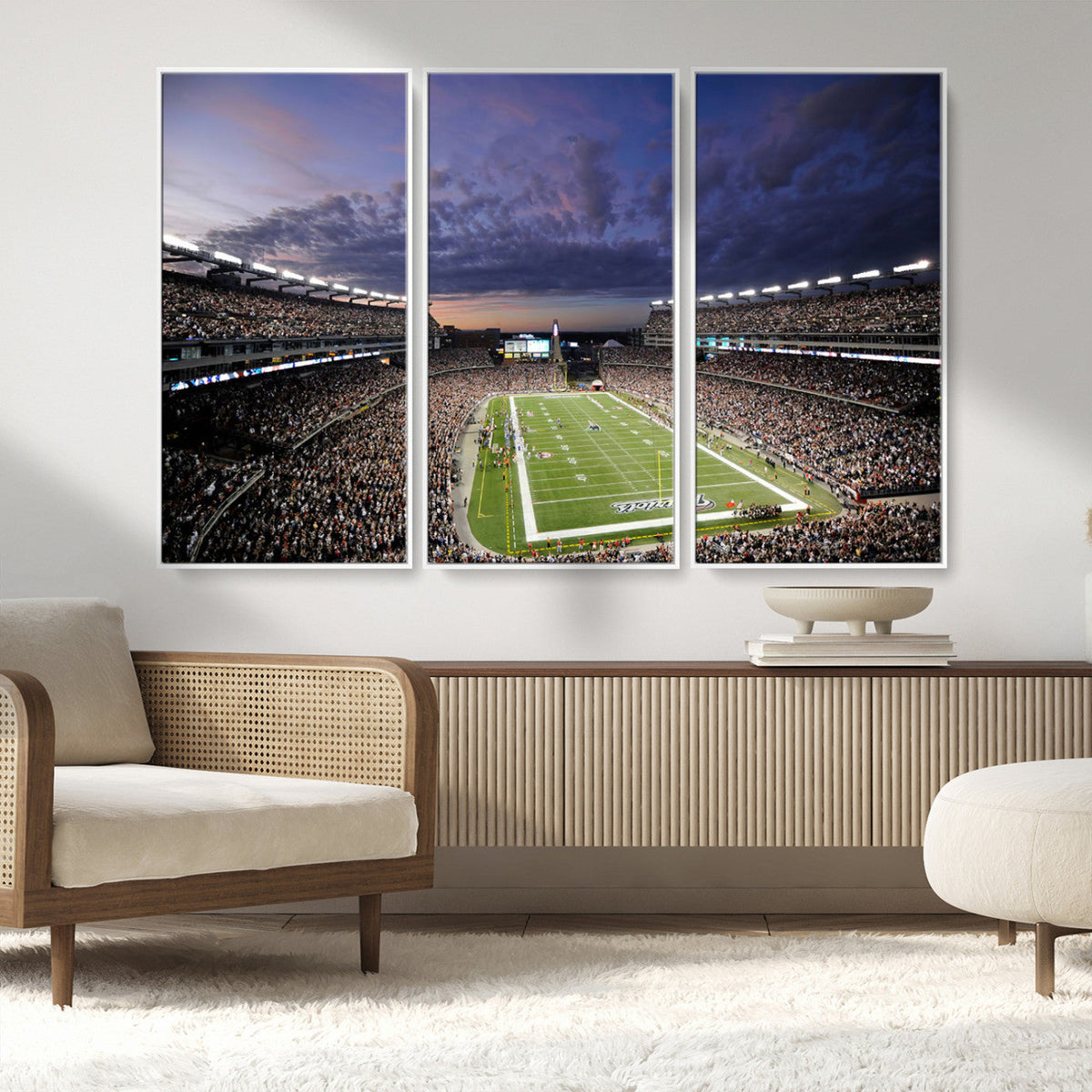 New England Patriots Football Team Print - Foxborough