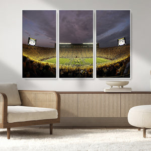 Michigan Wolverines Print - Michigan Stadium Wall Art Canvas