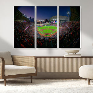 Houston Astros Baseball Print Canvas - Houston Minute Maid