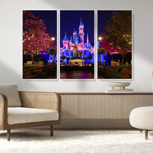 Castle Large Wall Art Disney Magic Kingdom Kids Room Decor -