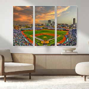 Chicago Wrigley Field Wall Art Canvas Print – Iconic