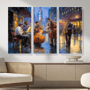 Colorful Jazz Wall Art - African American Music Canvas Print