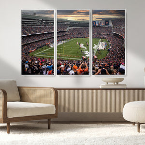 Chicago Bears Soldiers Field Wall Art Canvas Print – Framed