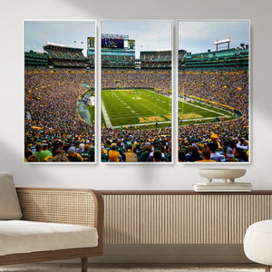 Green Bay Packers Lambeau Field Stadium Wall Art Canvas