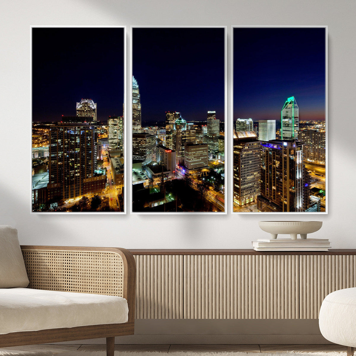 Atlanta Skyline Wall Art Canvas Print – Modern Cityscape