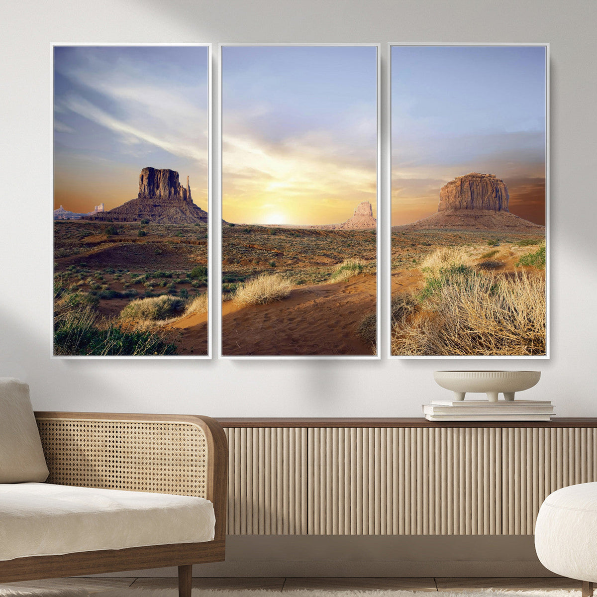 Monument Valley Desert Wall Art Canvas Print, Southwest