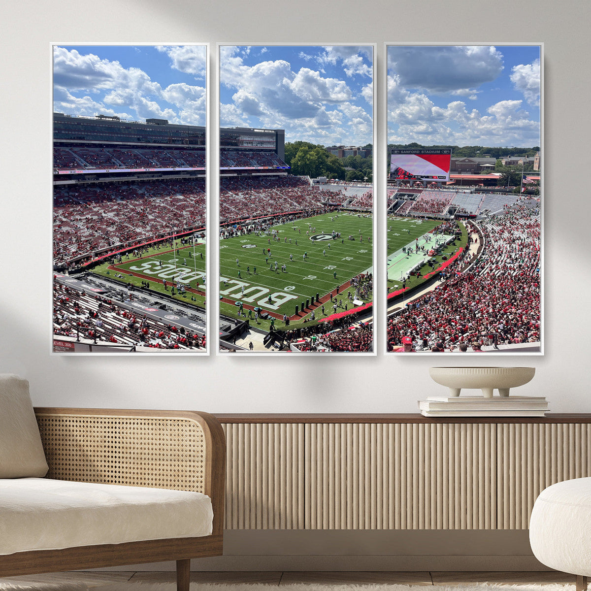 Georgia Bulldogs Stadium Wall Art Canvas Print, Sanford