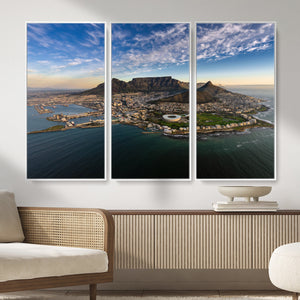 Cape Town Wall Art Canvas Print – Table Mountain Coastal