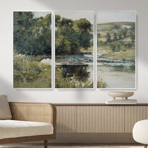 Streamside by Edward Mitchell Bannister Wall Art Canvas