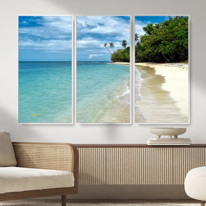 Puerto Rico Beach Paradise Wall Art – Tropical Coastal Print