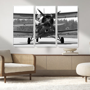 Wall Art Old War Plane Canvas Print