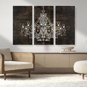 Rustic Chandelier Canvas Print
