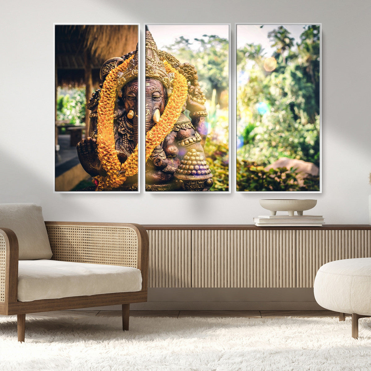 Hinduism Statue Wall Art Canvas Print