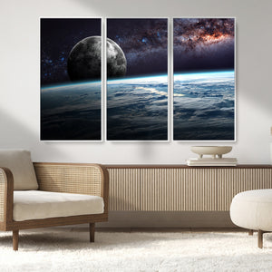 Space and Planet Canvas Print