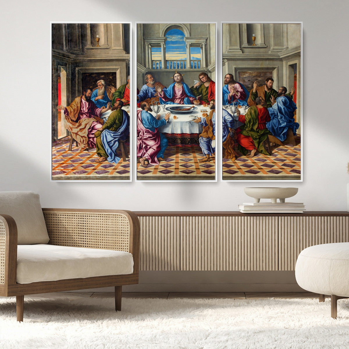 The Last Supper Multi Panel Canvas Wall Art