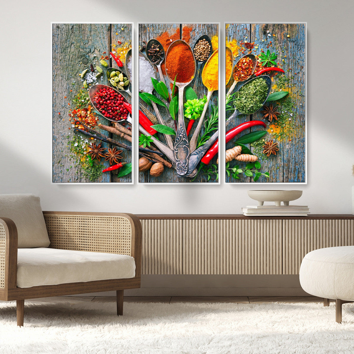 Spoonful of Spices Cooking Wall Art Canvas Print - Vibrant