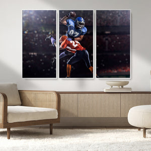 American Football Wall Art Canvas Print, Stadium Sport Wall