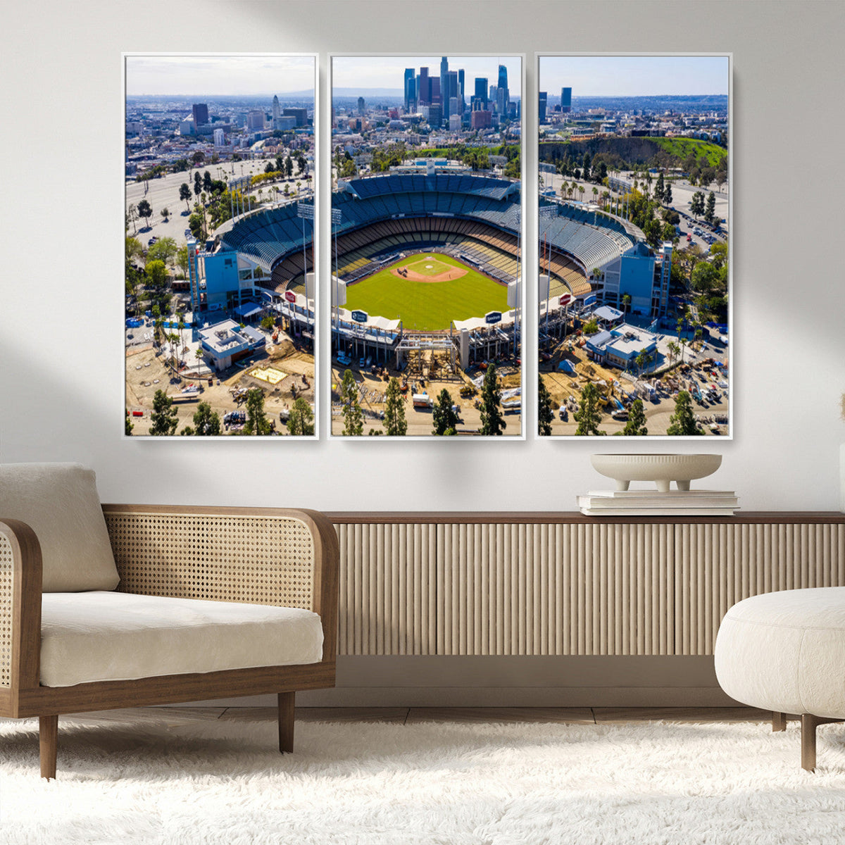 Los Angeles Dodgers Dodger Stadium Wall Art Canvas Print -