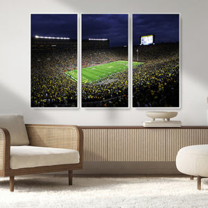 Michigan Wolverines Football Canvas Wall Decor, Football