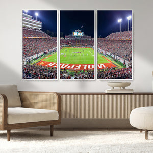 NC State Wolfpack Canvas Print - Raleigh Carter-Finley