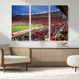 Wisconsin Badgers Football Team Print - Madison Camp Randall