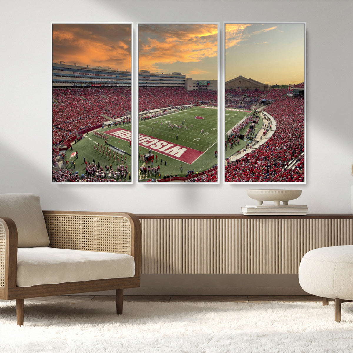 Camp Randall Stadium Wisconsin Badgers Large Wall Art Canvas