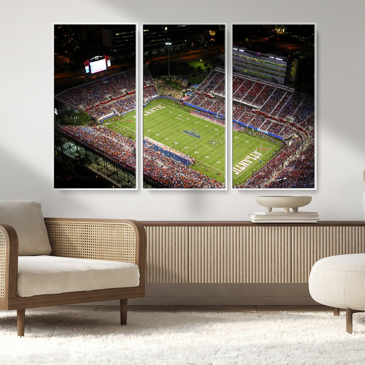 Florida Atlantic University Owls Canvas Print, Football Team