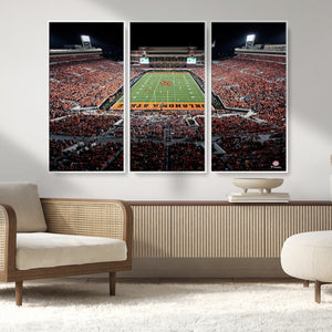 Oklahoma State Cowboys Canvas Print, Football Team Print -