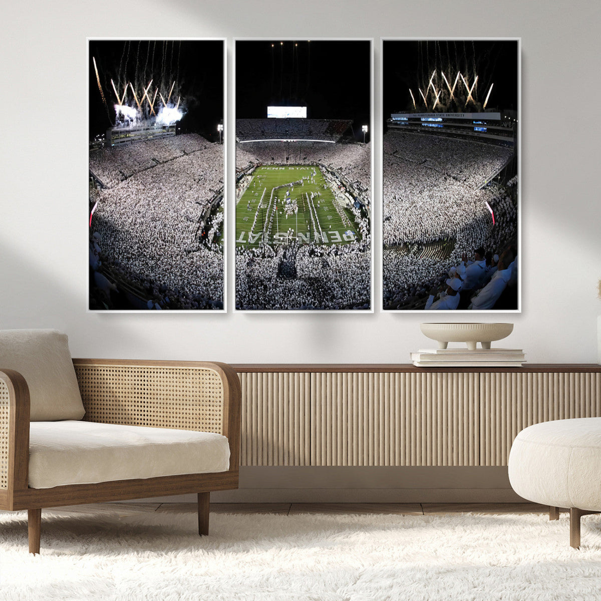 Penn State Beaver Stadium Canvas Wall Art - Nittany Lions