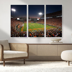 Clemson University Tigers Art Print, Football Team Print -