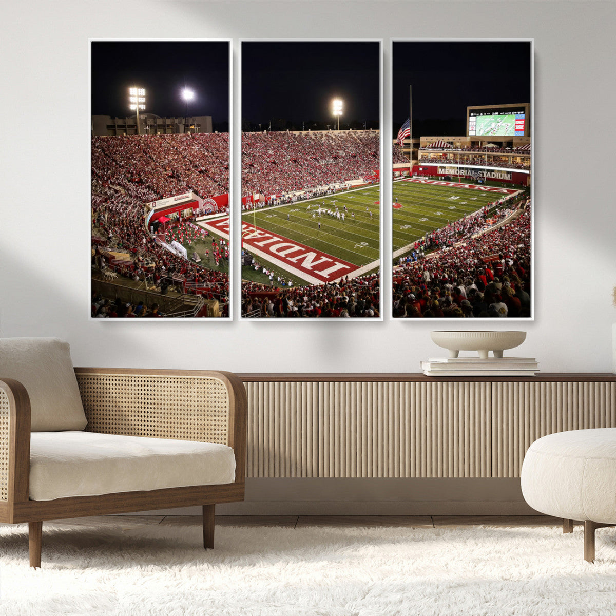 Indiana University Hoosiers Football Team Print Canvas -