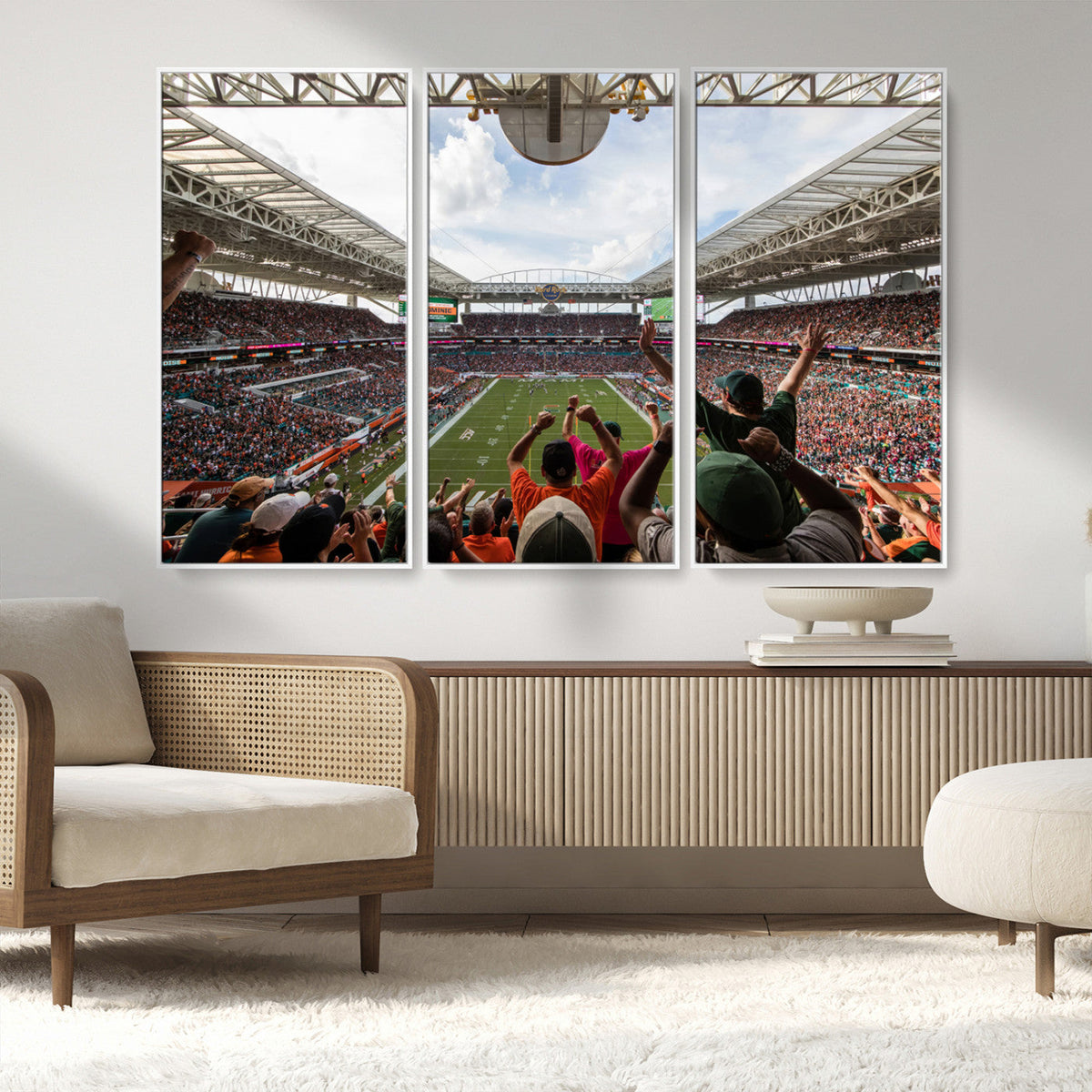 Miami Hurricanes Football Team Wall Art Print - Miami Hard